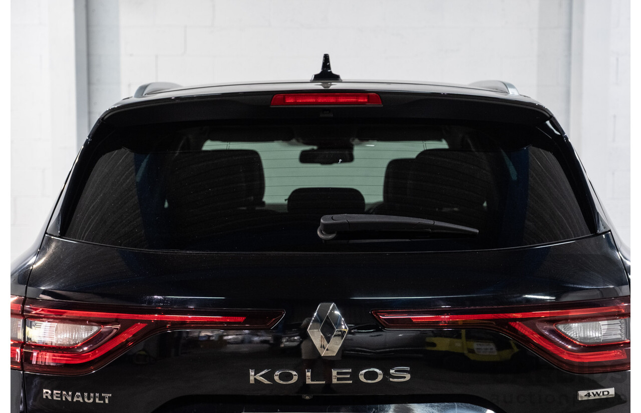 01/2017 Renault Koleos Intens X-Tronic (4x4) XZG 4d Wagon Metallic Black 2.5L