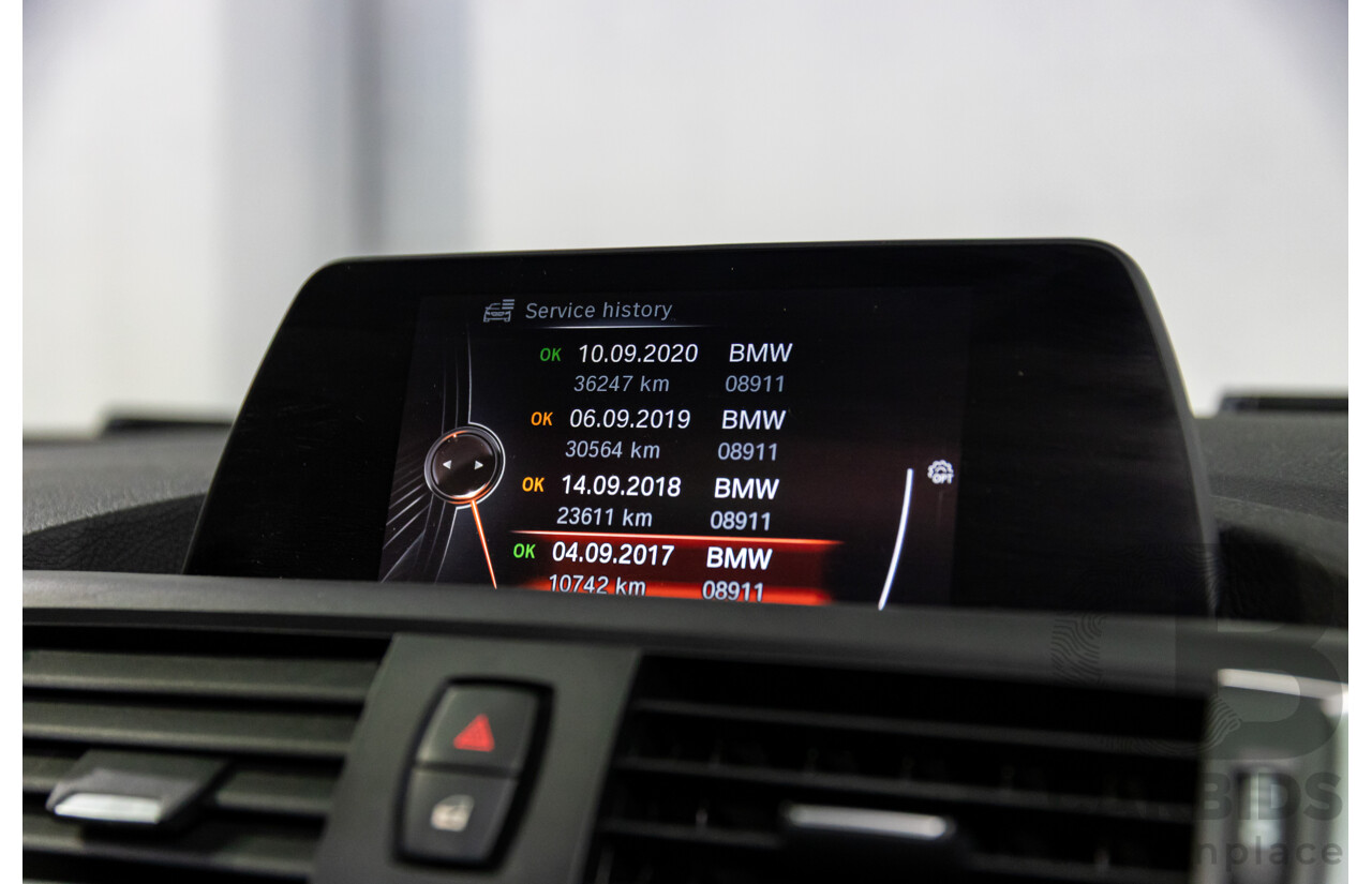 06/2016 BMW 118i Sport Line (RWD) F20 LCI 5d Hatchback Alpine White Turbo 1.5L