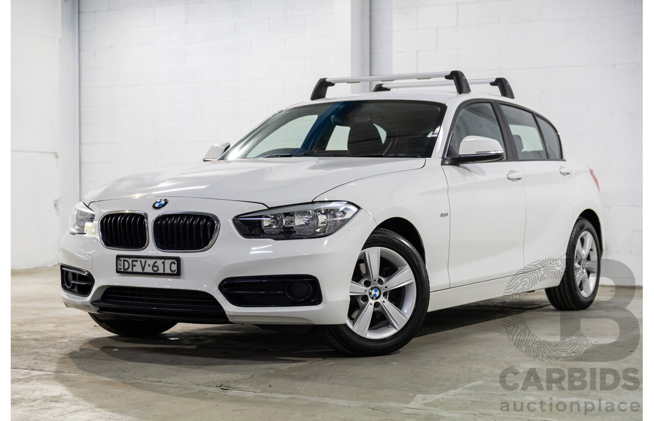 06/2016 BMW 118i Sport Line (RWD) F20 LCI 5d Hatchback Alpine White Turbo 1.5L