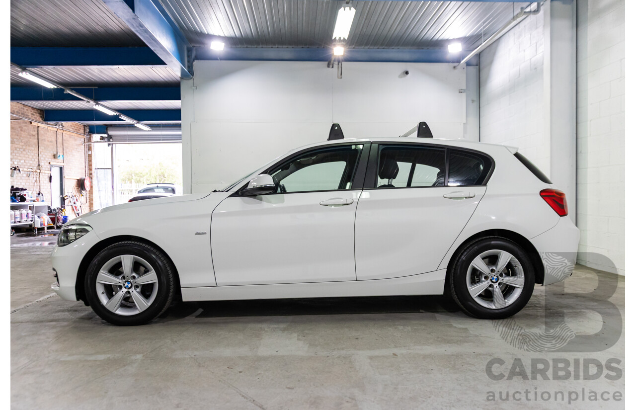 06/2016 BMW 118i Sport Line (RWD) F20 LCI 5d Hatchback Alpine White Turbo 1.5L