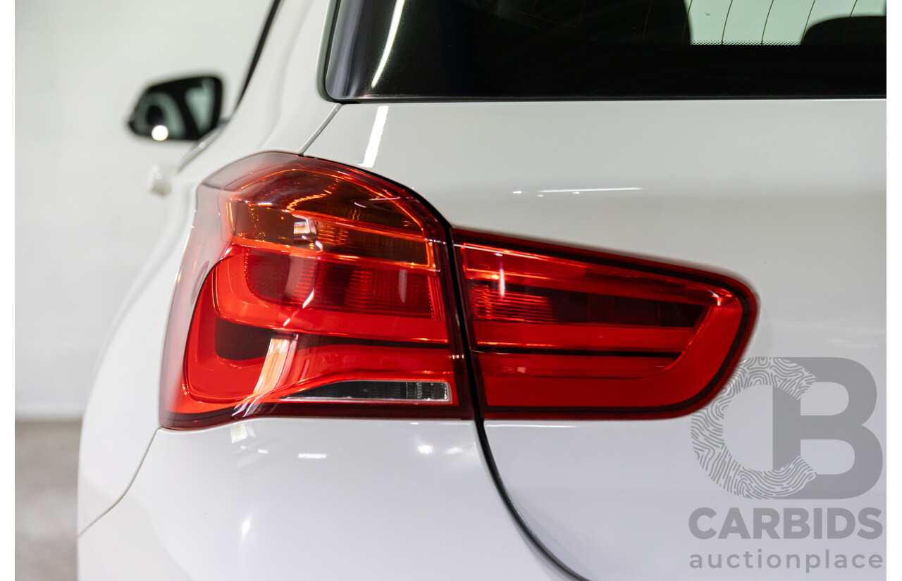 06/2016 BMW 118i Sport Line (RWD) F20 LCI 5d Hatchback Alpine White Turbo 1.5L