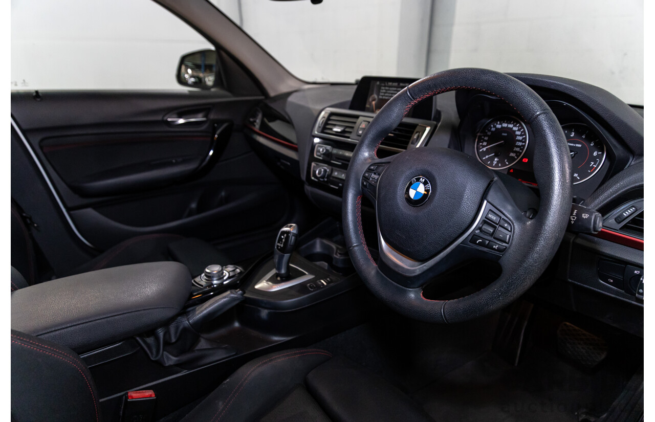 06/2016 BMW 118i Sport Line (RWD) F20 LCI 5d Hatchback Alpine White Turbo 1.5L