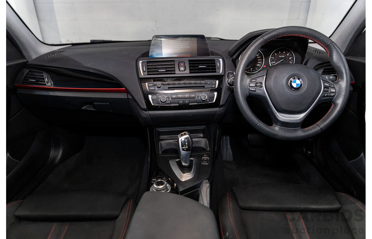 06/2016 BMW 118i Sport Line (RWD) F20 LCI 5d Hatchback Alpine White Turbo 1.5L