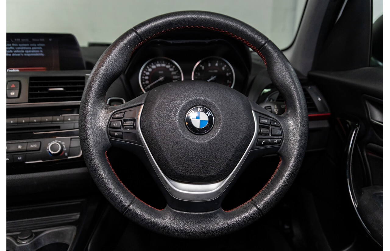 06/2016 BMW 118i Sport Line (RWD) F20 LCI 5d Hatchback Alpine White Turbo 1.5L