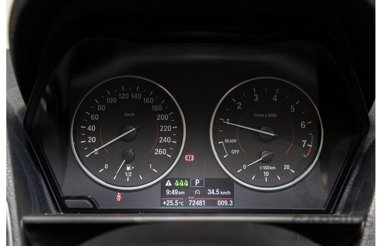 06/2016 BMW 118i Sport Line (RWD) F20 LCI 5d Hatchback Alpine White Turbo 1.5L