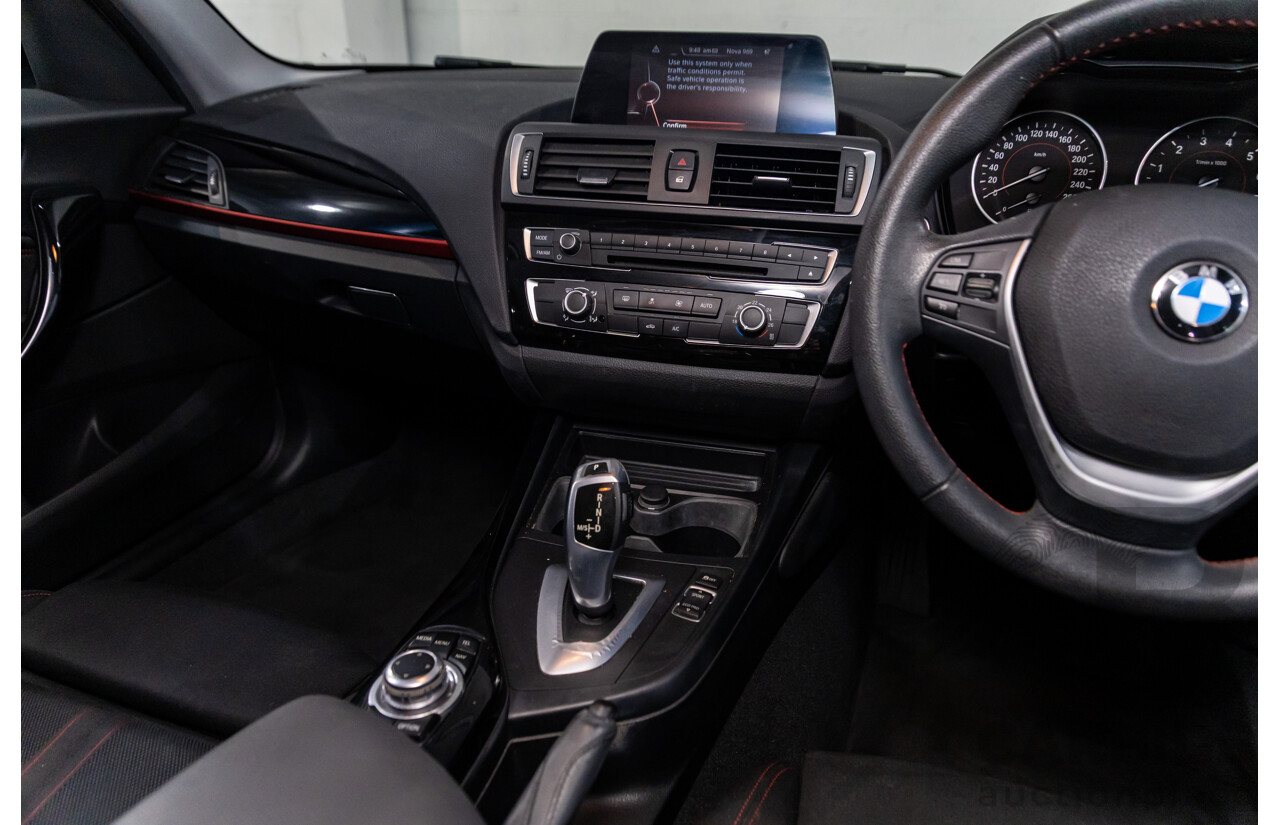 06/2016 BMW 118i Sport Line (RWD) F20 LCI 5d Hatchback Alpine White Turbo 1.5L