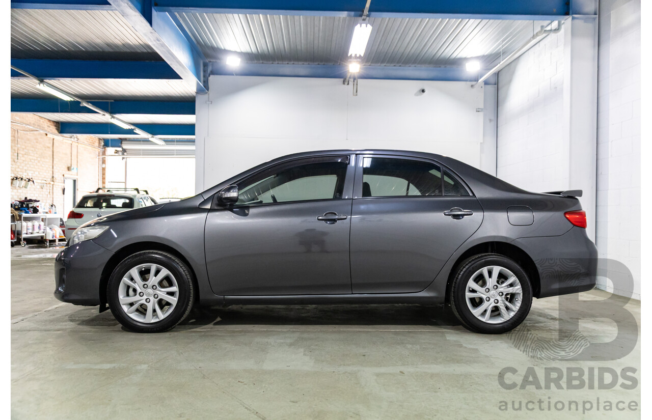 2/2012 Toyota Corolla Ascent Sport ZRE152R MY11 4d Sedan Graphite Grey Metallic 1.8L