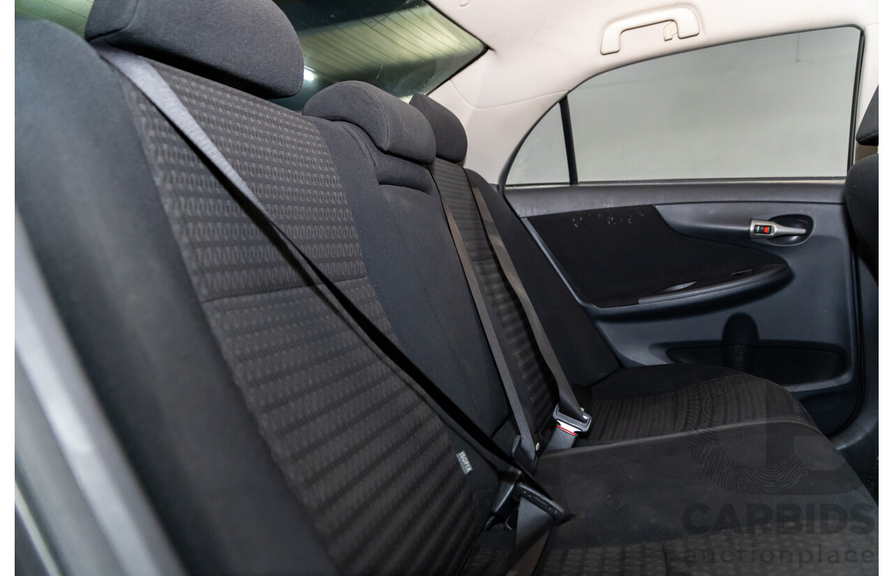 2/2012 Toyota Corolla Ascent Sport ZRE152R MY11 4d Sedan Graphite Grey Metallic 1.8L