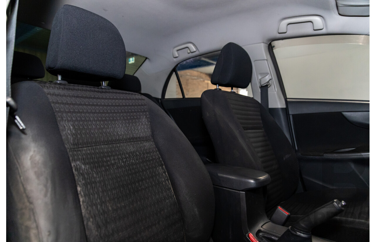 2/2012 Toyota Corolla Ascent Sport ZRE152R MY11 4d Sedan Graphite Grey Metallic 1.8L