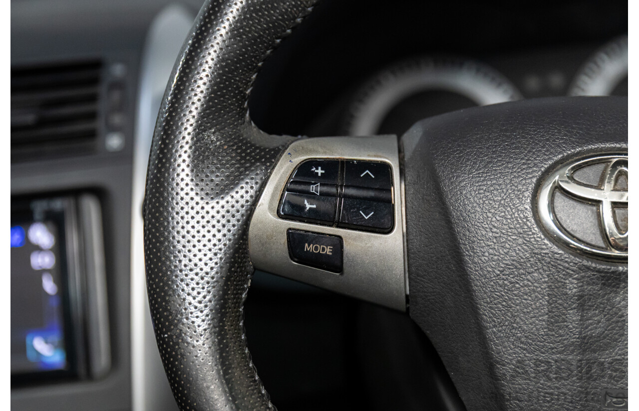 2/2012 Toyota Corolla Ascent Sport ZRE152R MY11 4d Sedan Graphite Grey Metallic 1.8L