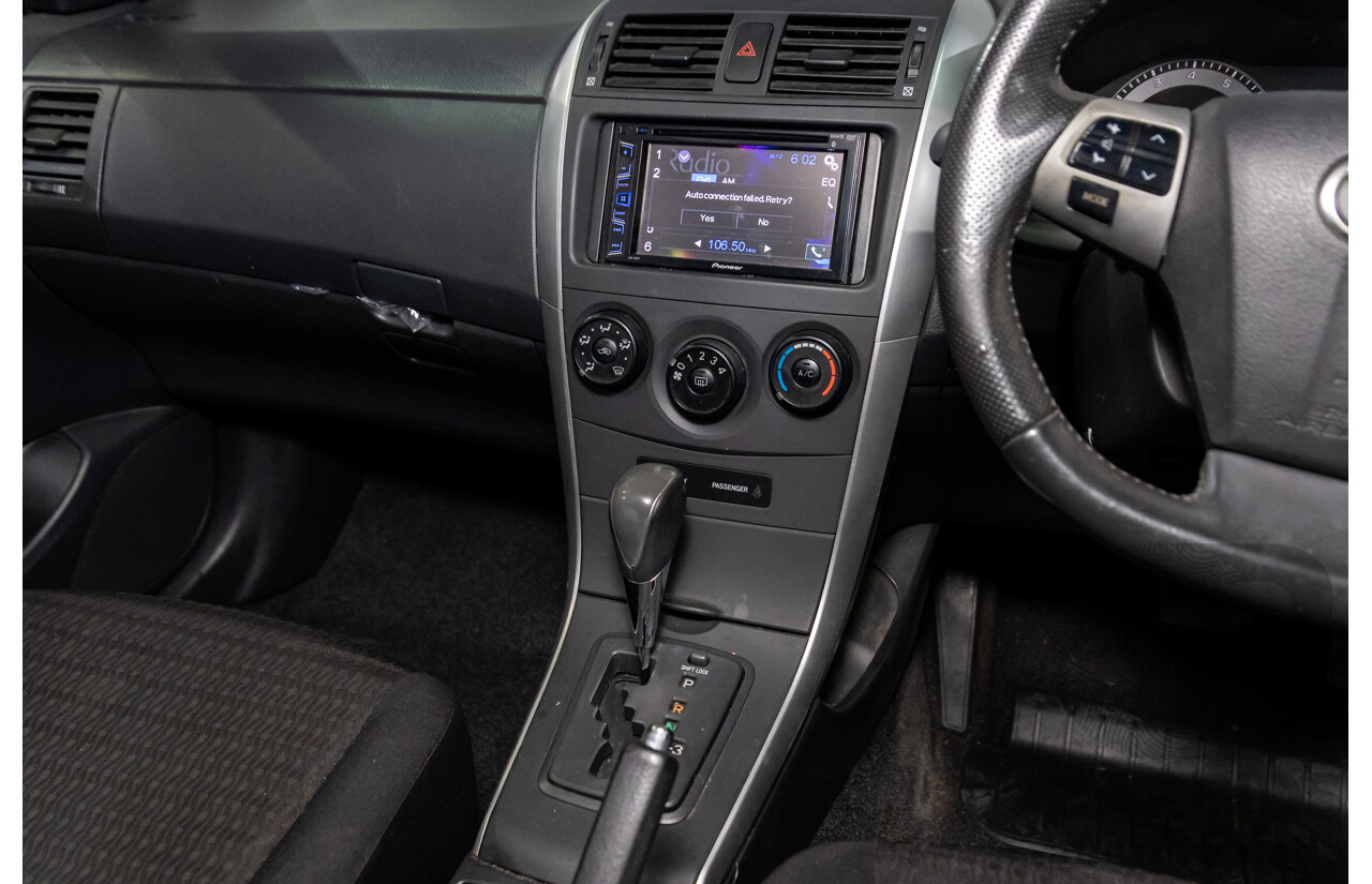 2/2012 Toyota Corolla Ascent Sport ZRE152R MY11 4d Sedan Graphite Grey Metallic 1.8L