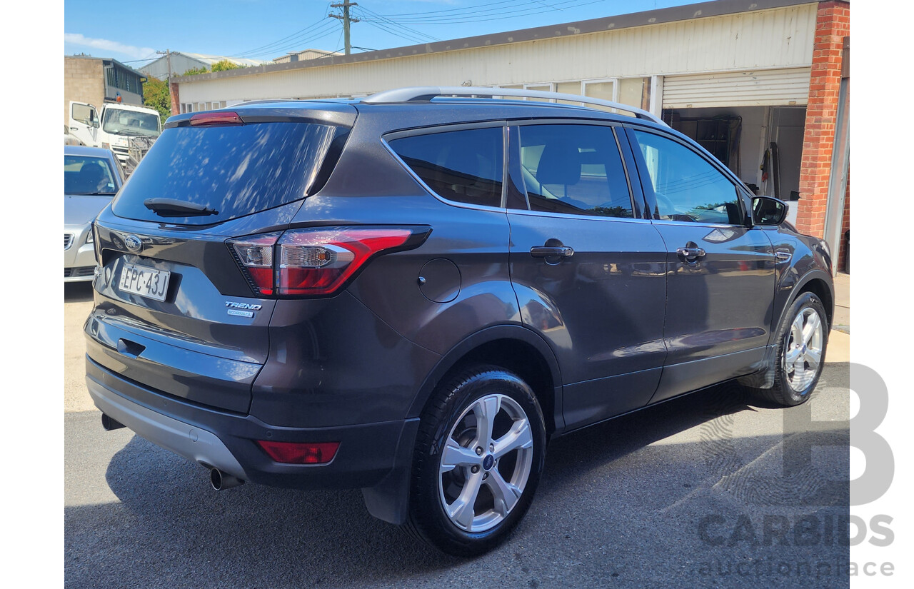 6/2018 Ford Escape Trend ZG MY18 4d Wagon Grey 1.5L