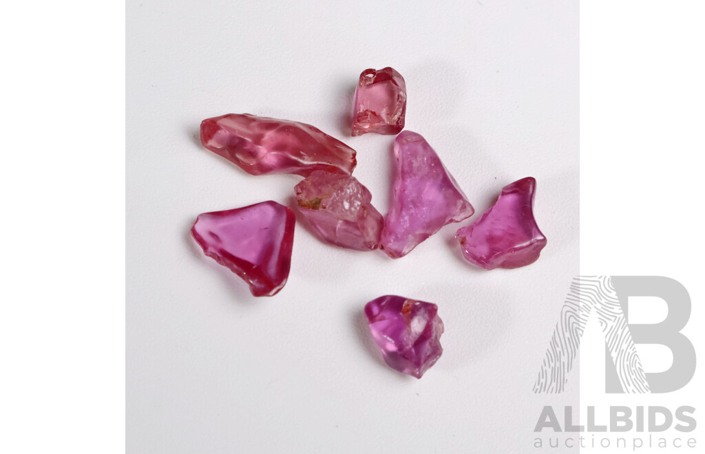 Uncut Winza Rubies - Lot of 7
