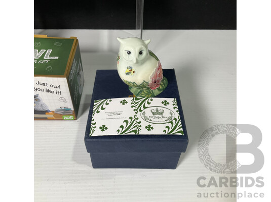 Parliament of Boxed Decorative Owls