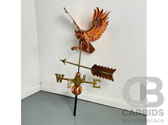 Copper Owl Weathervane