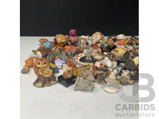 Parliament of Miniature Decorative Owls