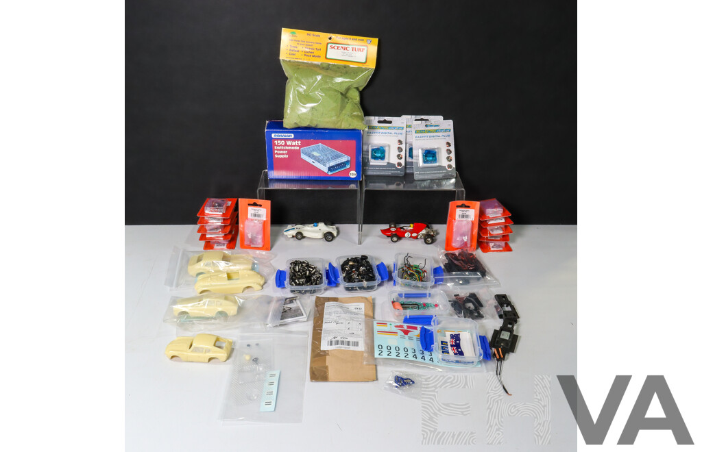 Large Collection Scalextric Related Parts and Accessories