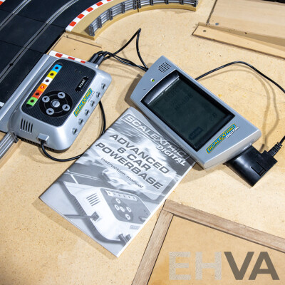 Large Mounted Scalextric Track on Board