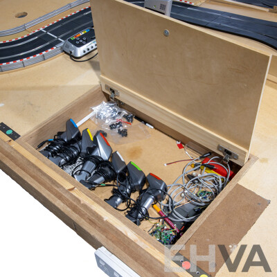 Large Mounted Scalextric Track on Board