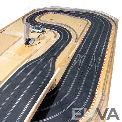 Large Mounted Scalextric Track on Board