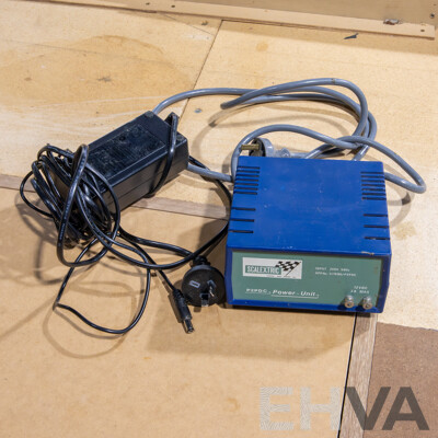 Large Mounted Scalextric Track on Board