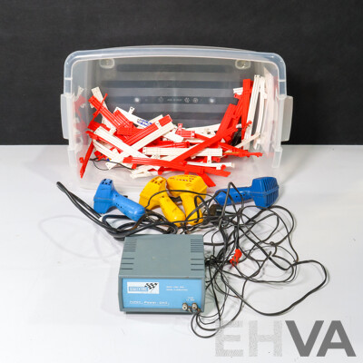 Large Collection of Both Vintage and New Scalextric Track and Rails