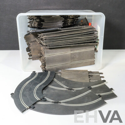 Large Collection of Both Vintage and New Scalextric Track and Rails