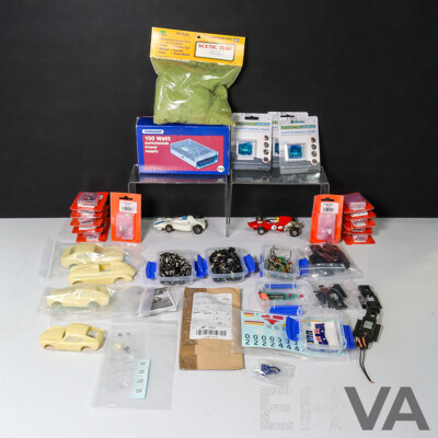 Large Collection Scalextric Related Parts and Accessories