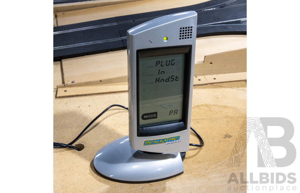 Large Mounted Scalextric Track on Board