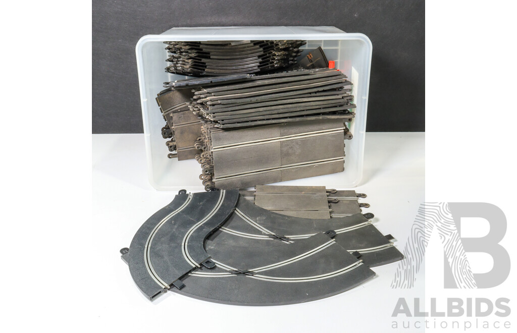 Large Collection of Both Vintage and New Scalextric Track and Rails