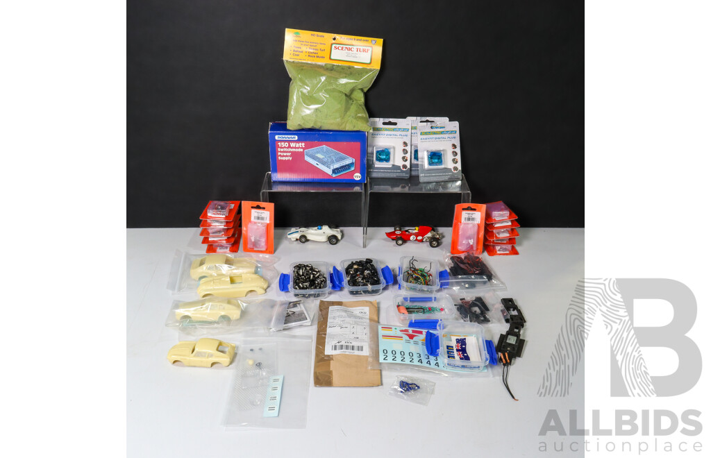 Large Collection Scalextric Related Parts and Accessories