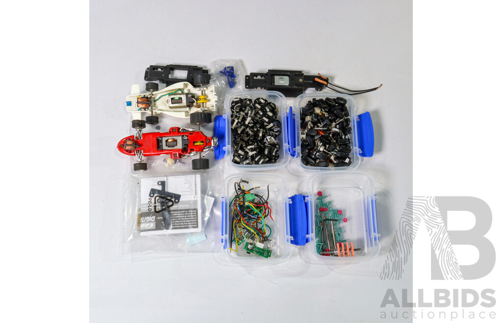 Large Collection Scalextric Related Parts and Accessories