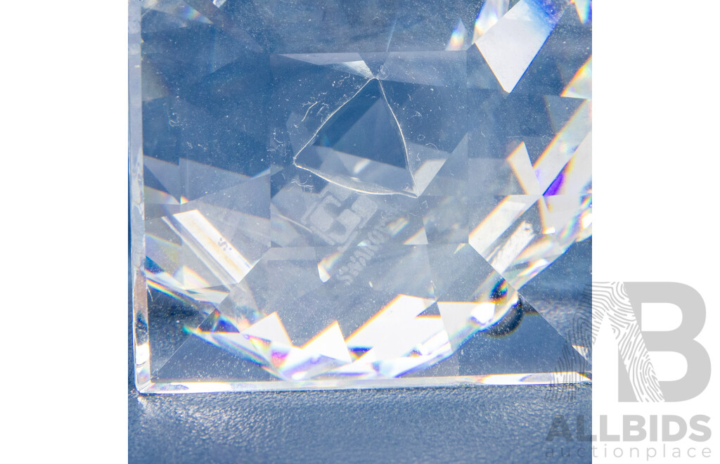 Collection of Three Swarovski Animal Figures Including a Standing Cat, a Mouse and a Goldfish