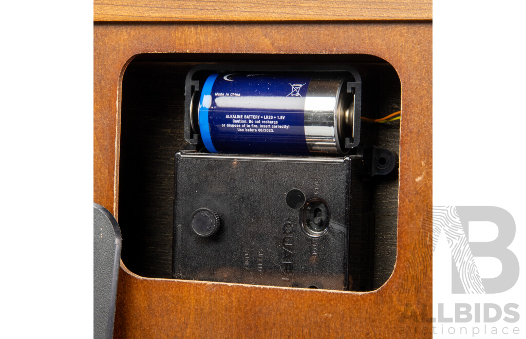 Reproduction Timber Mantle Clock by Aikosha