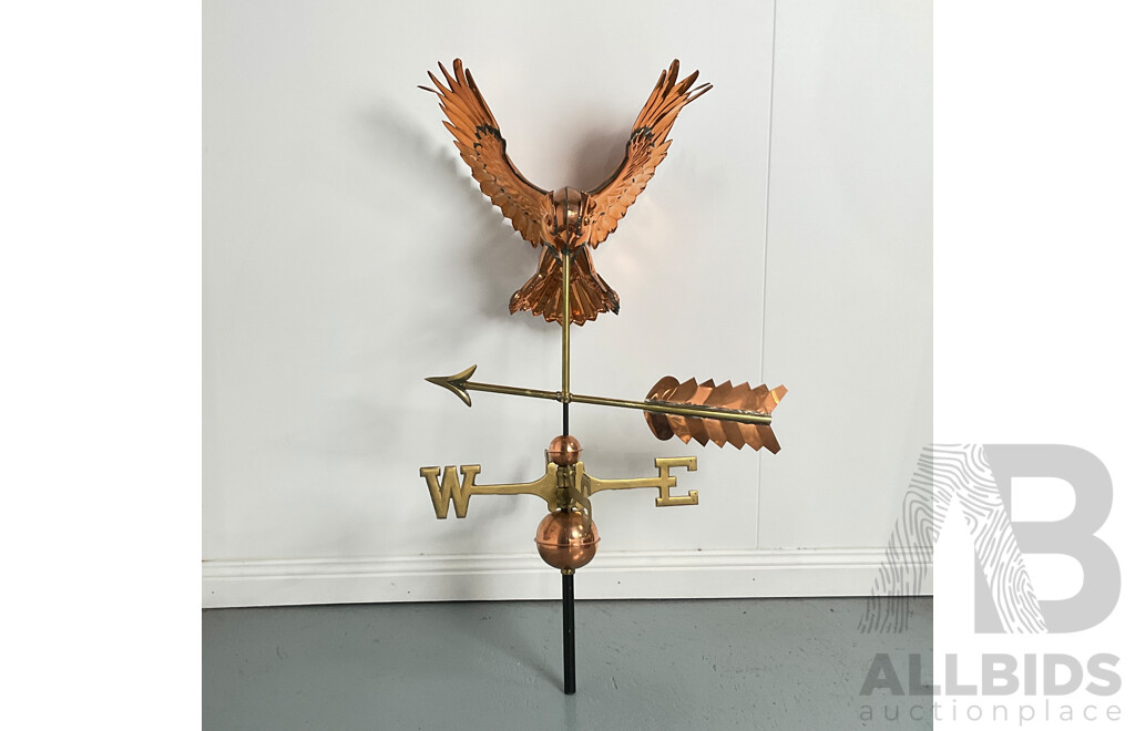 Copper Owl Weathervane