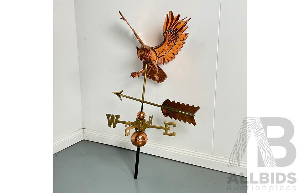 Copper Owl Weathervane