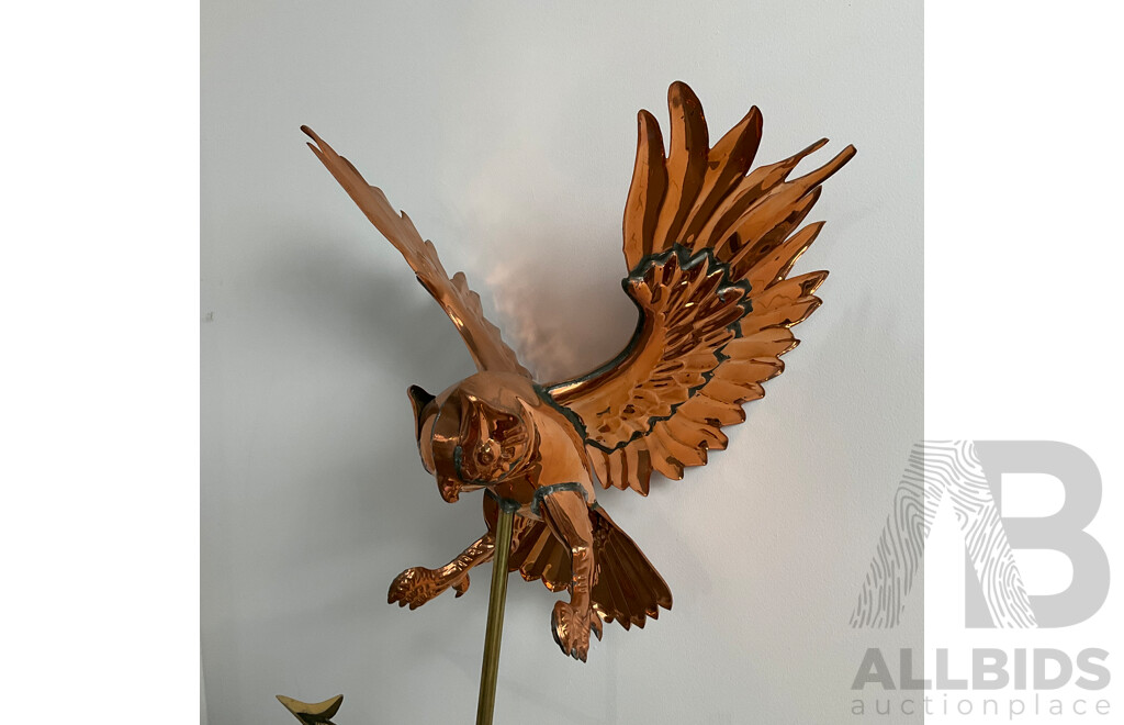 Copper Owl Weathervane