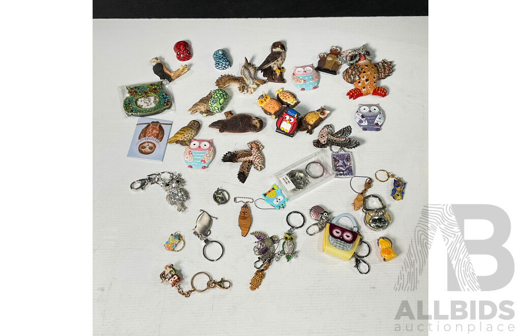 Parliament of Owls Including Keyrings and Magnets