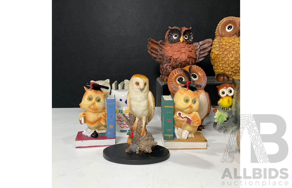 Parliament of Owls Including Money Box, Bookends and More