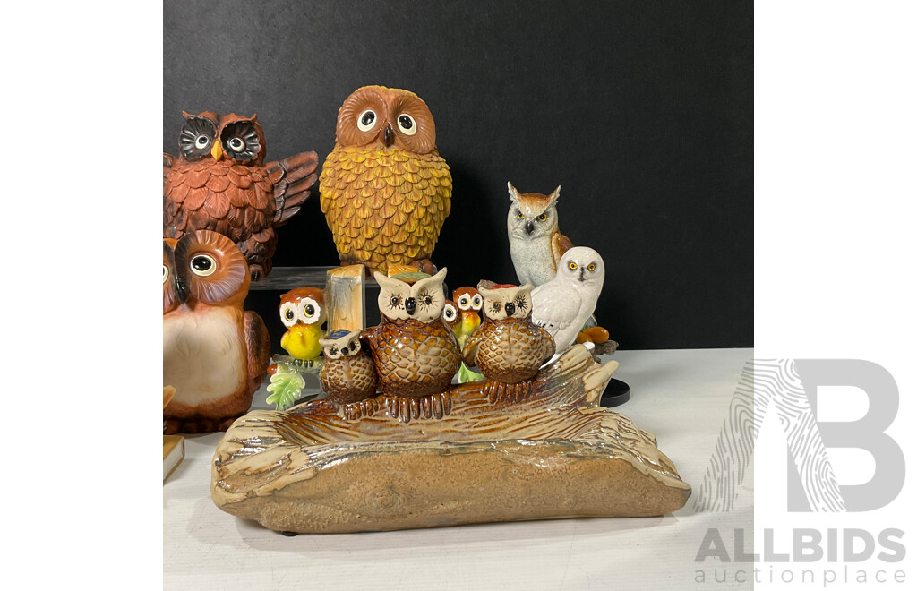 Parliament of Owls Including Money Box, Bookends and More