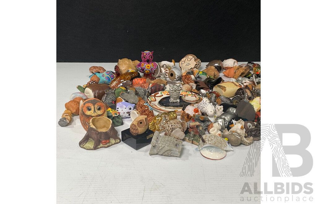 Parliament of Miniature Decorative Owls