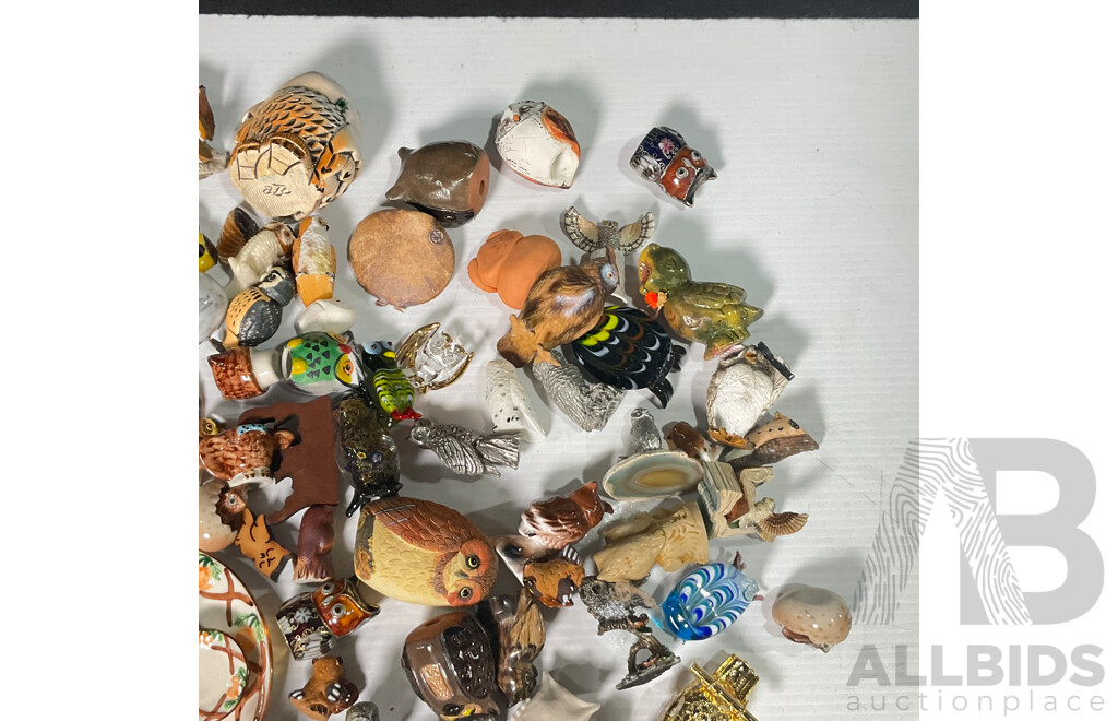 Parliament of Miniature Decorative Owls