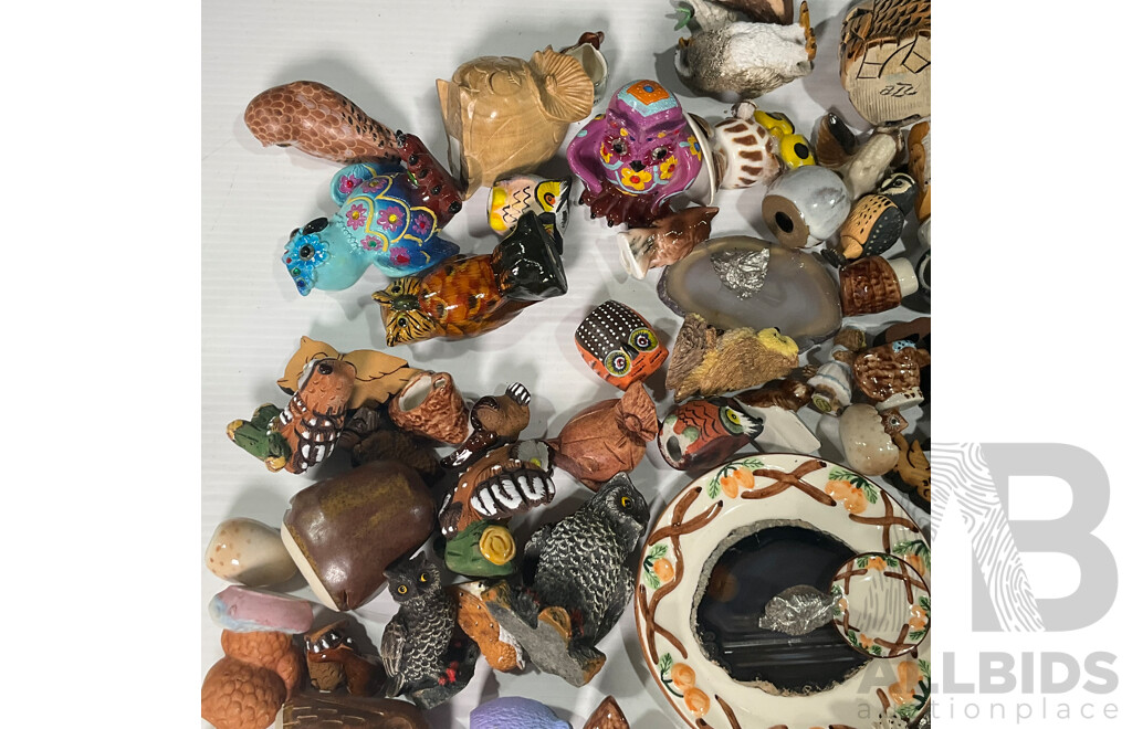 Parliament of Miniature Decorative Owls