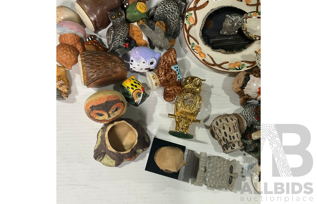 Parliament of Miniature Decorative Owls