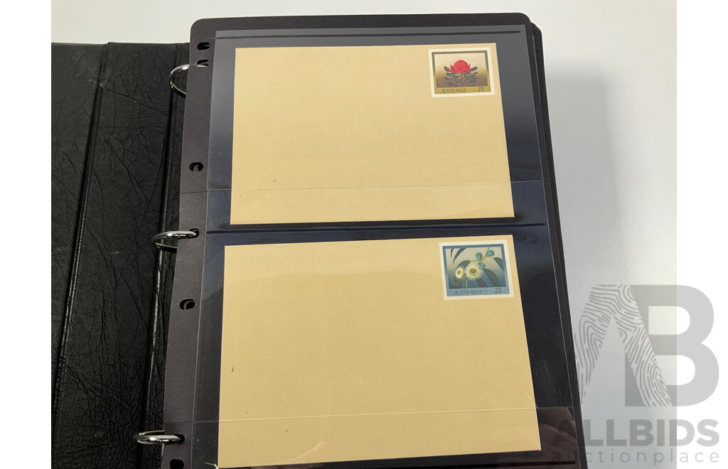 Album of Australian First Day Covers and Pre Stamped Envelopes, Examples Spanning 1982 to 1988
