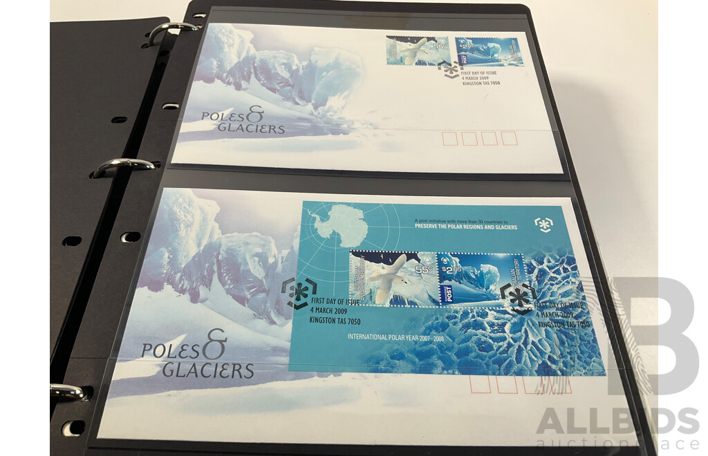 Album of Australian Territories First Day Covers and Mint Stamps Spanning 1991 to 2011