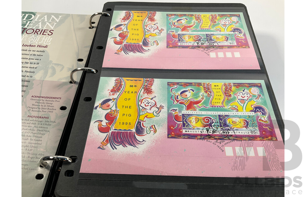 Album of Australian Territories First Day Covers and Mint Stamps Spanning 1991 to 2011