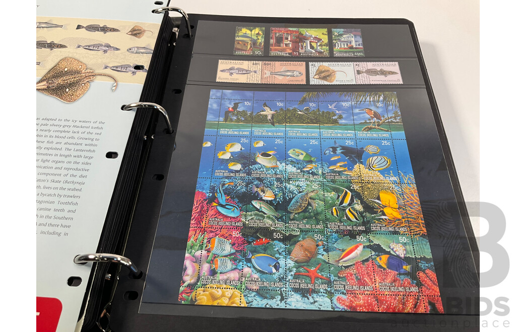 Album of Australian Territories First Day Covers and Mint Stamps Spanning 1991 to 2011