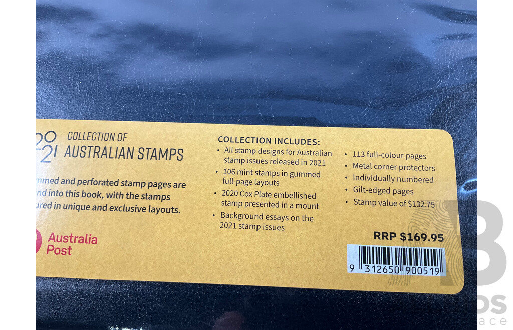 Australian 2021 Annual Stamp Album - Face Value $132