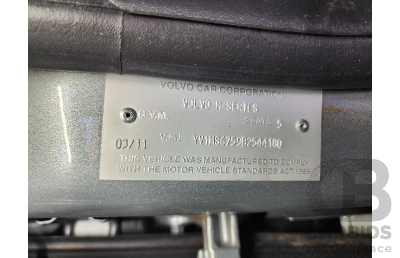 3/2011 Volvo S40 T5 S MY11 4d Sedan Silver 2.5L